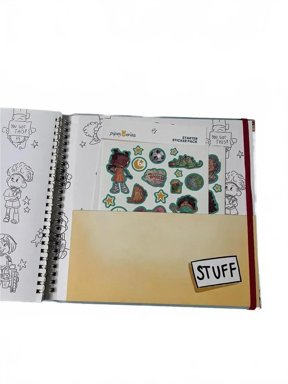 Piper + Enza The Big Book for Kids Journal Kids Interactive Storytelling Grey
